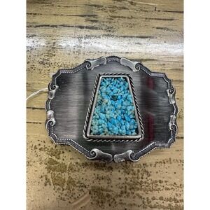 VTG Chipped Turquoise Belt Buckle